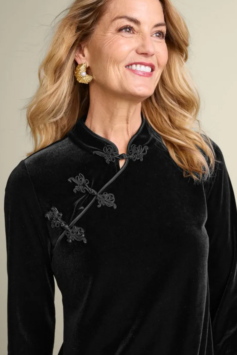 Soft Surroundings Tai Velvet Tunic| Tops