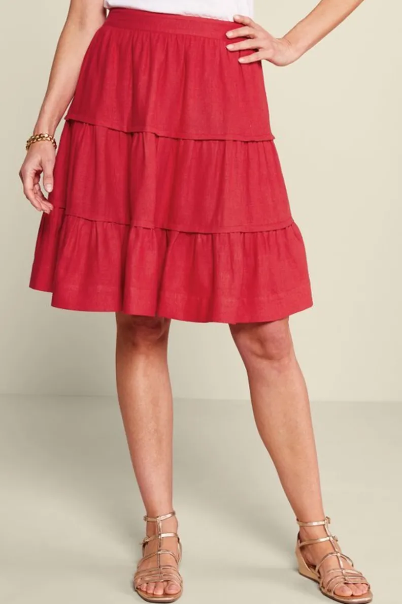 Soft Surroundings Talisa Linen Blend Skirt| Skirts