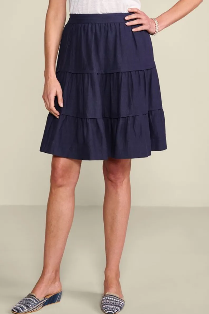 Soft Surroundings Talisa Linen Blend Skirt| Skirts