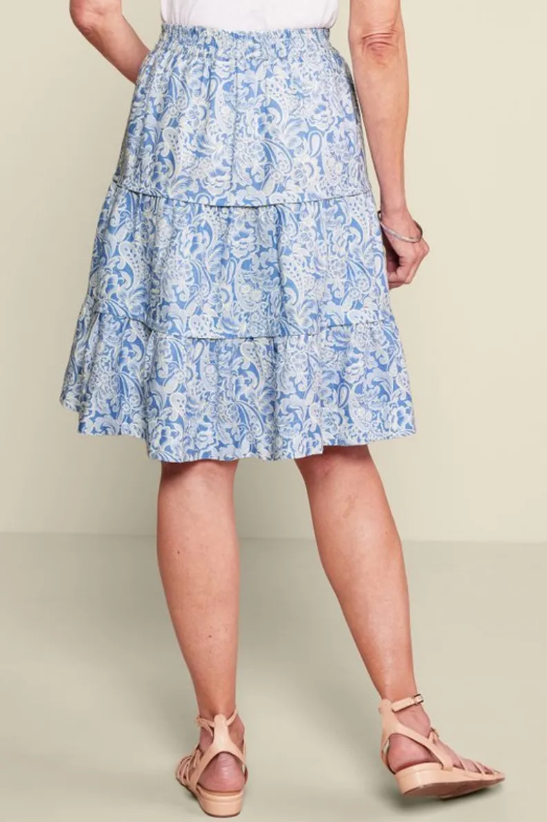 Soft Surroundings Talisa Linen Blend Skirt| Skirts