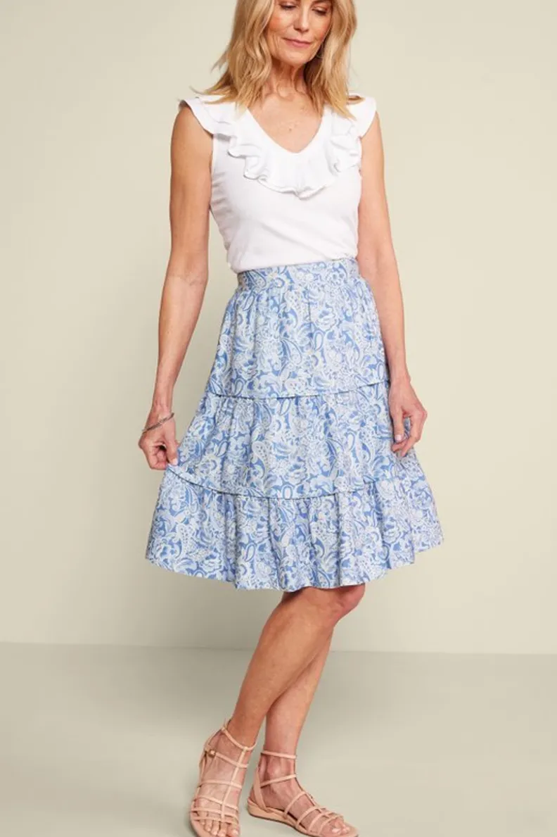 Soft Surroundings Talisa Linen Blend Skirt| Skirts