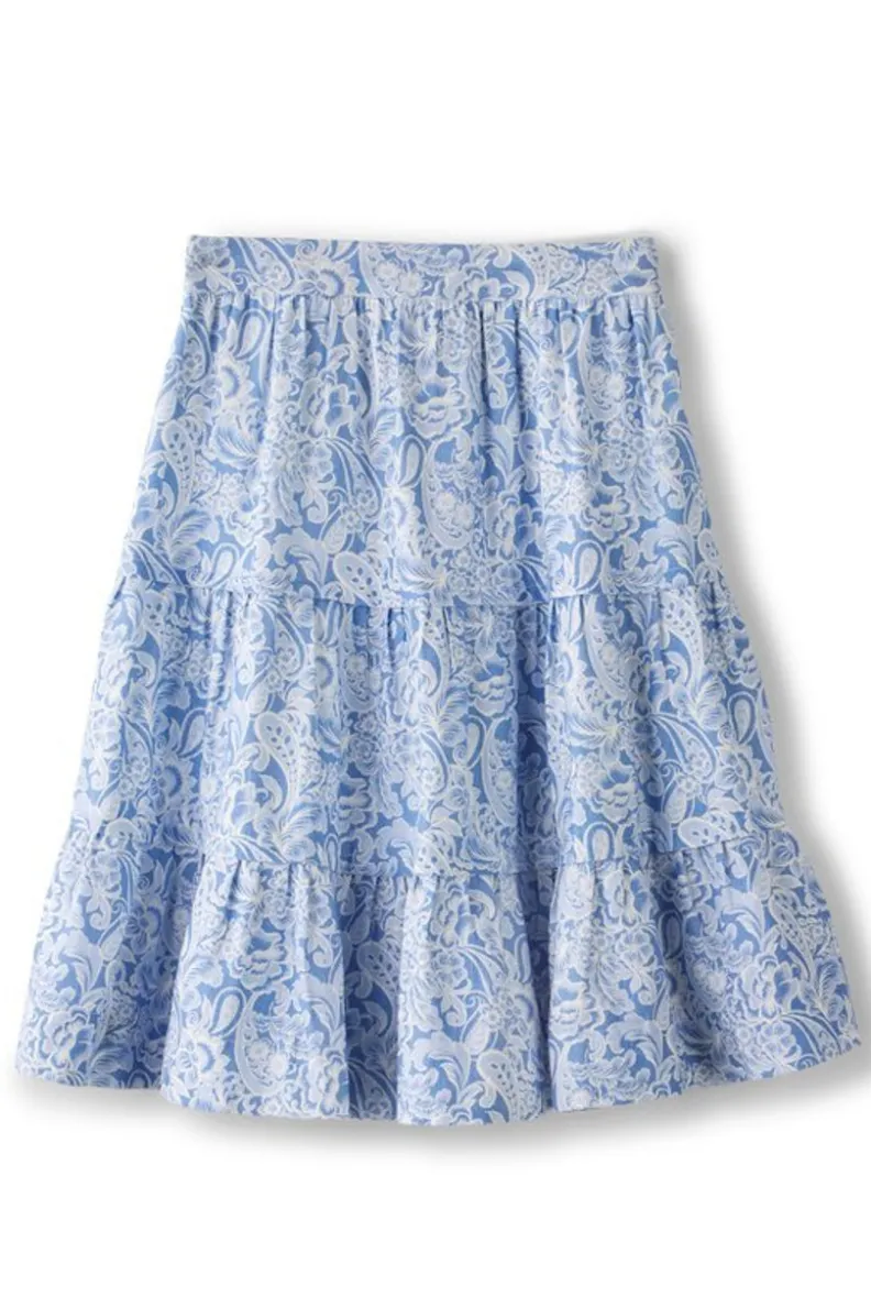 Soft Surroundings Talisa Linen Blend Skirt| Skirts