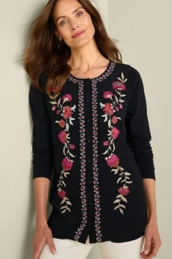 Soft Surroundings Talulla Embroidered Tunic| Tops