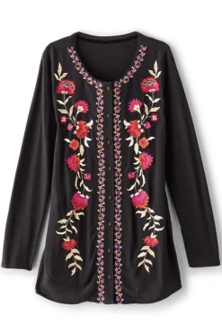 Soft Surroundings Talulla Embroidered Tunic| Tops
