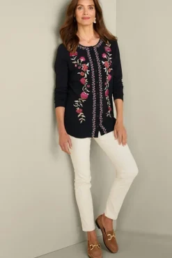 Soft Surroundings Talulla Embroidered Tunic| Tops