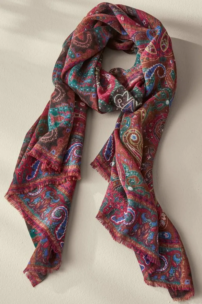 Soft Surroundings Tamara Paisley Scarf| Scarves & Wraps