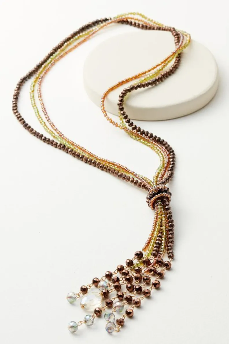 Soft Surroundings Taylor Beaded Tassel Necklace| Jewelry|Necklaces