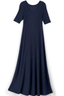 Soft Surroundings Textured Short Sleeve Santiago Dress| Dresses