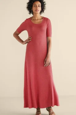 Soft Surroundings Textured Short Sleeve Santiago Dress| Dresses