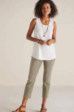 Soft Surroundings The Ultimate Denim Pull-On Crop| Jeans