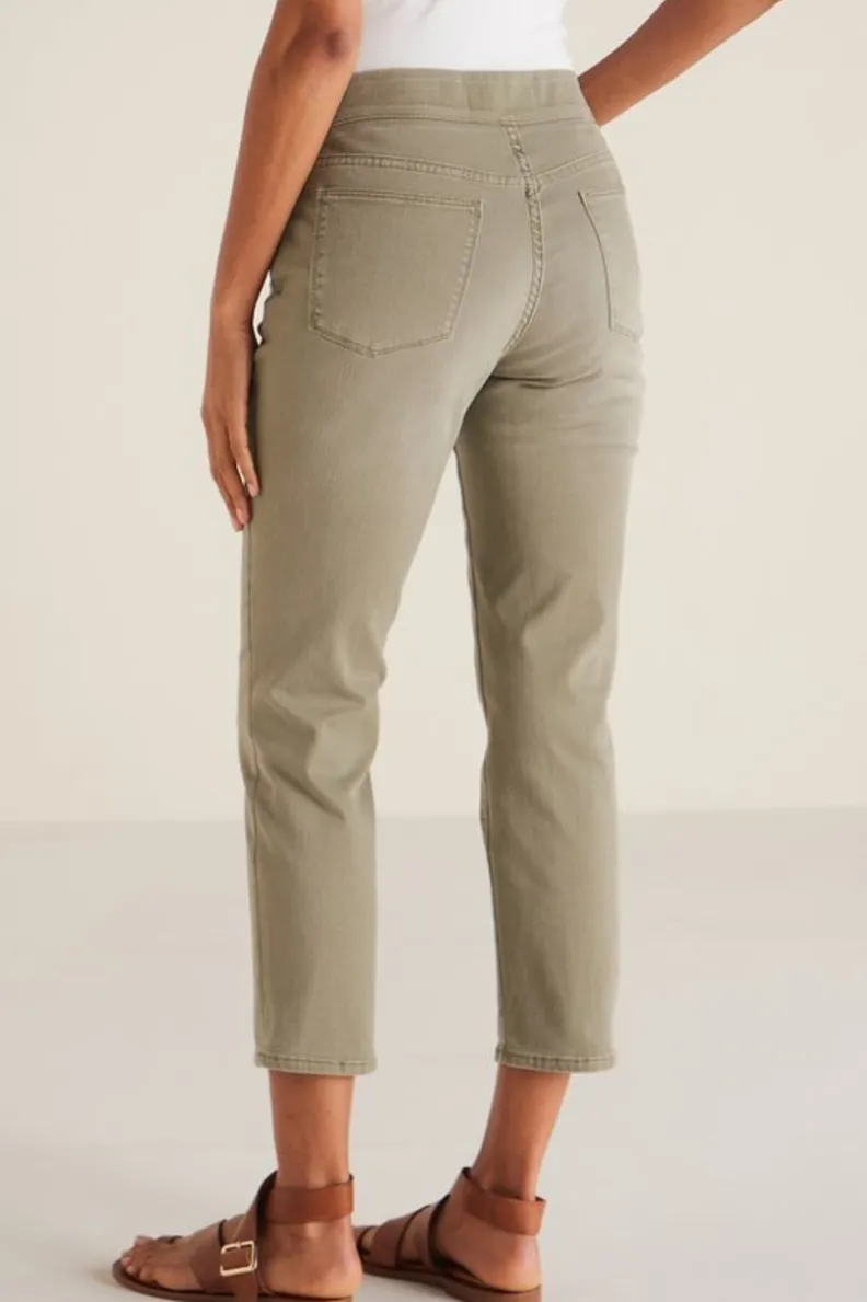 Soft Surroundings The Ultimate Denim Pull-On Crop| Jeans