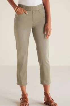 Soft Surroundings The Ultimate Denim Pull-On Crop| Jeans