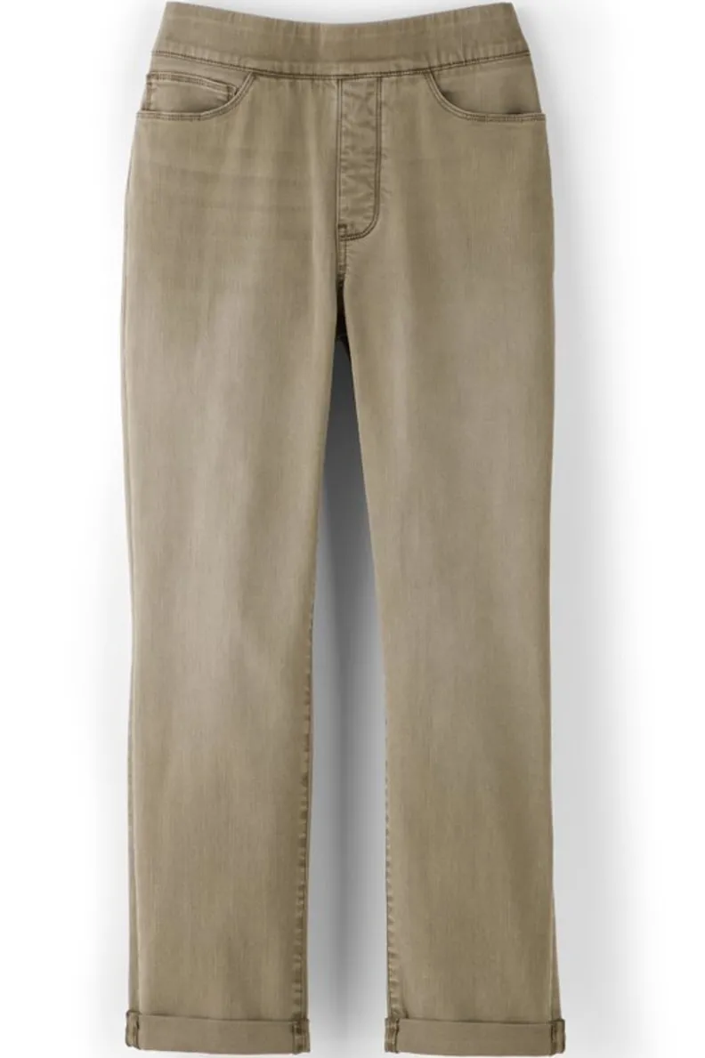 Soft Surroundings The Ultimate Denim Pull-On Crop| Jeans