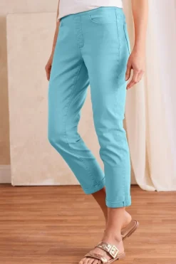 Soft Surroundings The Ultimate Denim Pull-On Crop| Jeans