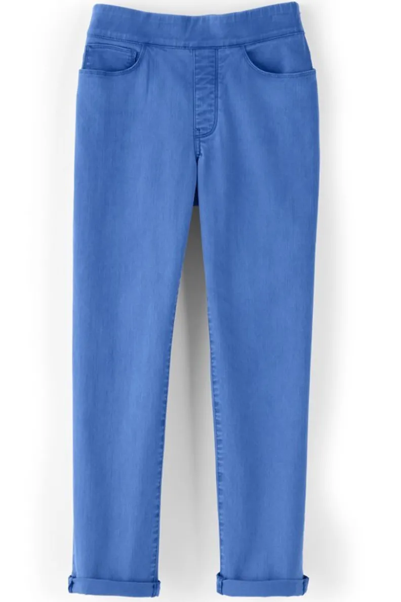 Soft Surroundings The Ultimate Denim Pull-On Crop| Jeans
