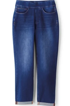 Soft Surroundings The Ultimate Denim Pull-On Crop| Jeans