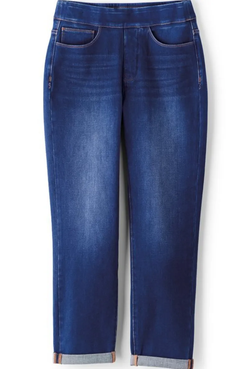 Soft Surroundings The Ultimate Denim Pull-On Crop| Jeans