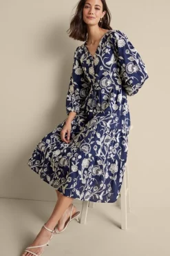 Soft Surroundings Tilda Embroidered Midi Dress| Dresses