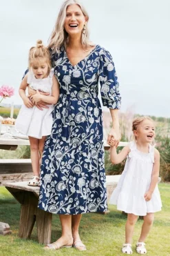 Soft Surroundings Tilda Embroidered Midi Dress| Dresses