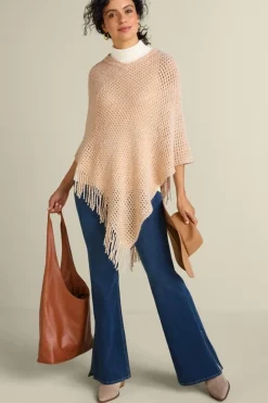 Soft Surroundings Touch Of Sparkle Poncho| Toppers|Jackets & Coats