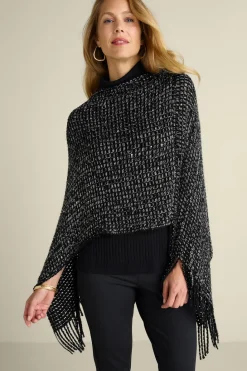 Soft Surroundings Touch Of Sparkle Poncho| Toppers|Jackets & Coats