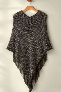 Soft Surroundings Touch Of Sparkle Poncho| Toppers|Jackets & Coats
