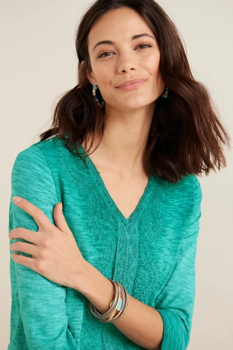 Soft Surroundings Trevi Lace Top| Tops