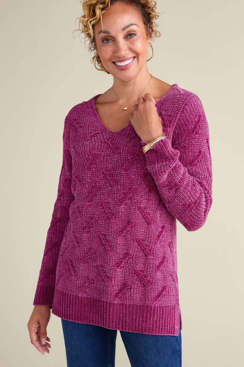 Soft Surroundings Trina Chenille Sweater| Tops|Sweaters & Cardigans