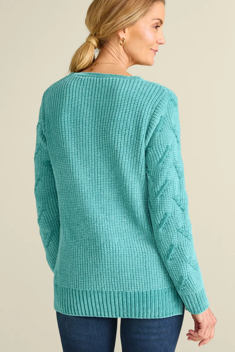 Soft Surroundings Trina Chenille Sweater| Tops|Sweaters & Cardigans