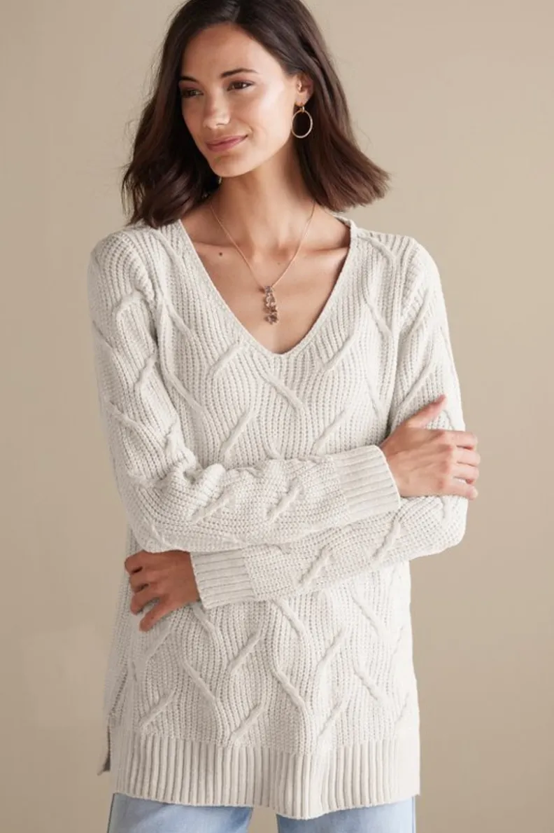 Soft Surroundings Trina Chenille Sweater| Tops|Sweaters & Cardigans
