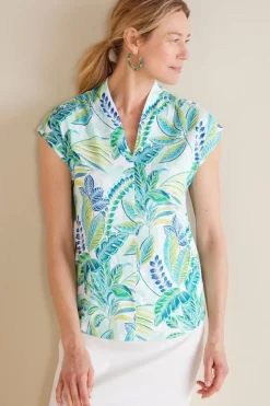 Soft Surroundings Twilight Luau Printed Tunic| Tops
