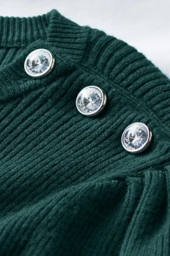 Soft Surroundings Tyla Button Shoulder Sweater| Tops|Sweaters & Cardigans