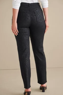 Soft Surroundings Ultimate Denim Animal Straight Leg Jeans| Jeans