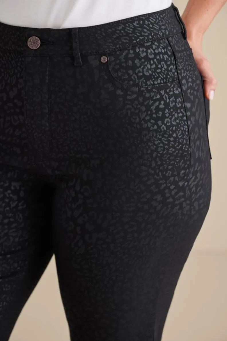 Soft Surroundings Ultimate Denim Animal Straight Leg Jeans| Jeans
