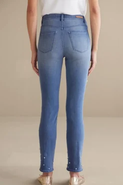 Soft Surroundings Ultimate Denim Pearl Straight Leg Jeans| Jeans