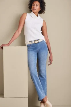 Soft Surroundings Ultimate Denim Pull-On Bootcut Jeans| Jeans