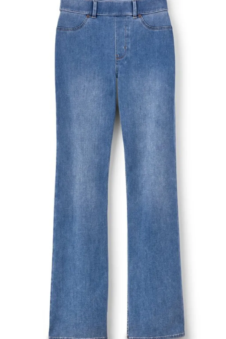 Soft Surroundings Ultimate Denim Pull-On Bootcut Jeans| Jeans