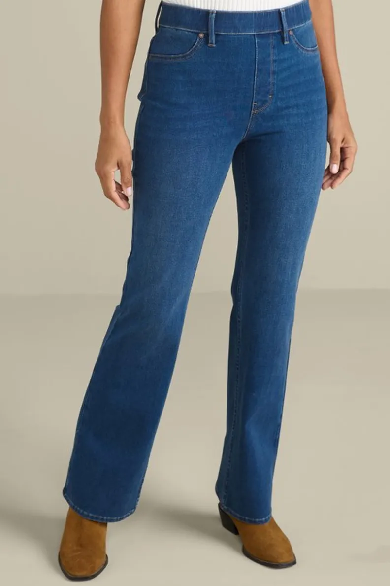 Soft Surroundings Ultimate Denim Pull-On Bootcut Jeans| Jeans