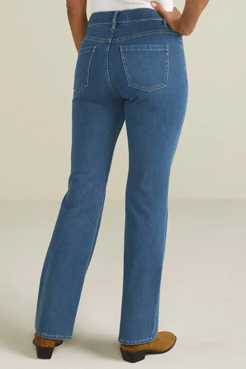 Soft Surroundings Ultimate Denim Pull-On Bootcut Jeans| Jeans