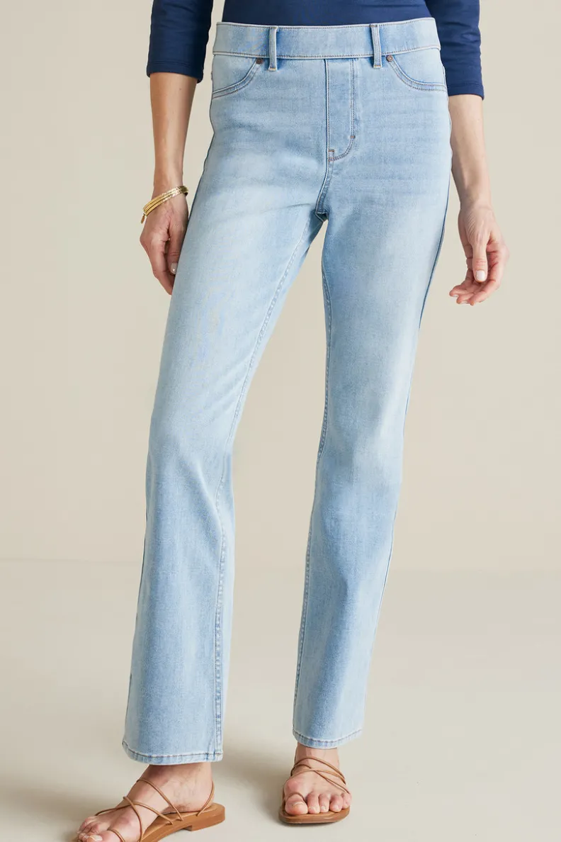 Soft Surroundings Ultimate Denim Pull-On Bootcut Jeans| Jeans