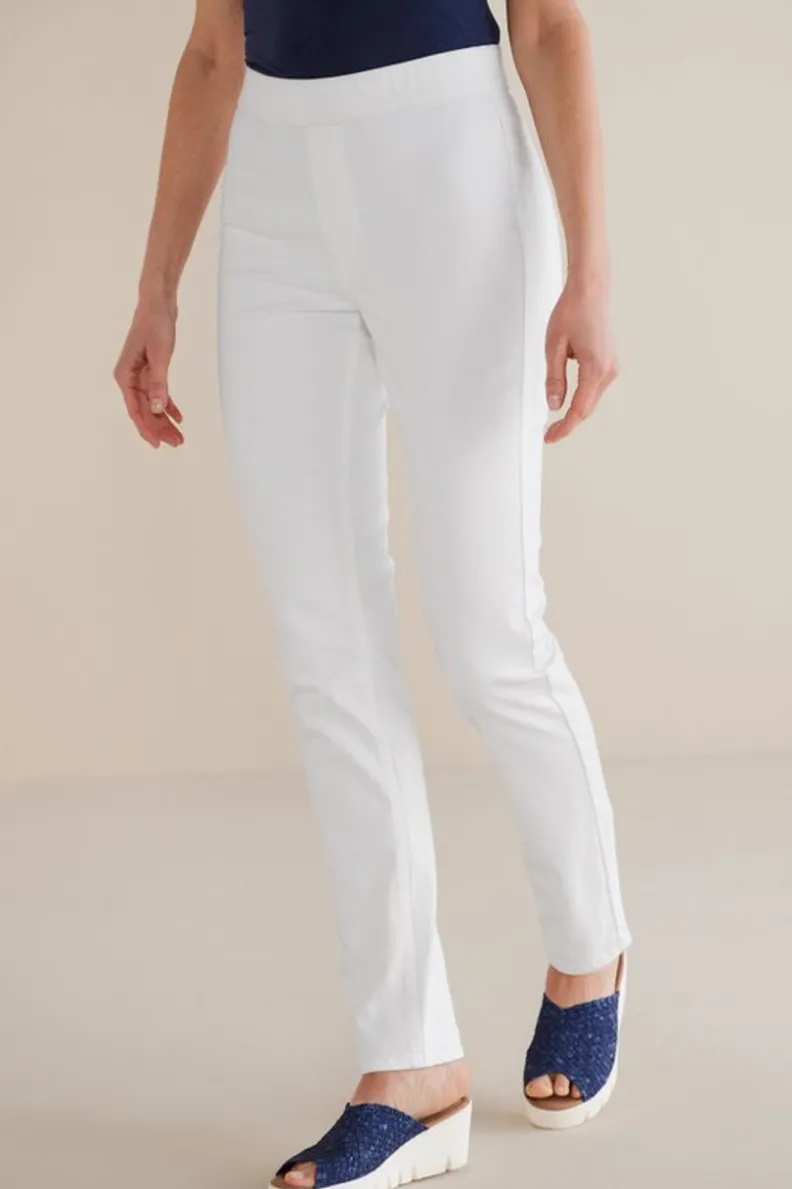 Soft Surroundings Ultimate Denim Pull-On Slim Leg Jeans| Jeans