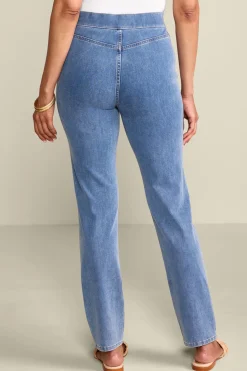 Soft Surroundings Ultimate Denim Pull-On Slim Leg Jeans| Jeans