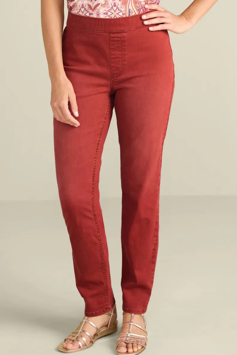 Soft Surroundings Ultimate Denim Pull-On Slim Leg Jeans| Jeans