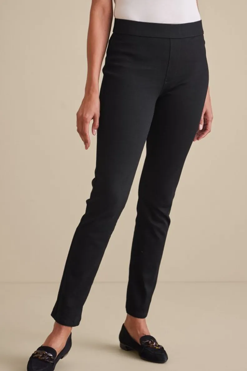 Soft Surroundings Ultimate Denim Pull-On Slim Leg Jeans| Jeans