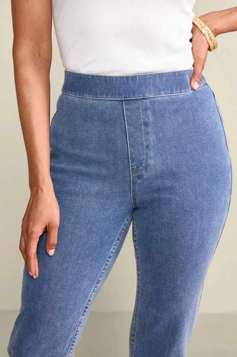 Soft Surroundings Ultimate Denim Pull-On Slim Leg Jeans| Jeans