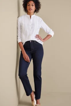 Soft Surroundings Ultimate Denim Straight Leg Jeans| Jeans