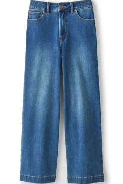 Soft Surroundings Ultimate Denim Wide Leg Crop Jeans| Jeans