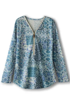 Soft Surroundings Valentina Zip Sweater| Tops|Sweaters & Cardigans