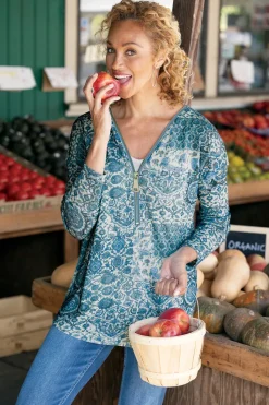 Soft Surroundings Valentina Zip Sweater| Tops|Sweaters & Cardigans