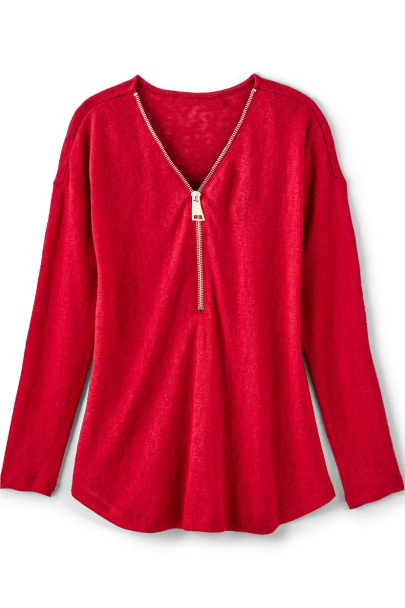 Soft Surroundings Valentina Zip Sweater| Tops|Sweaters & Cardigans